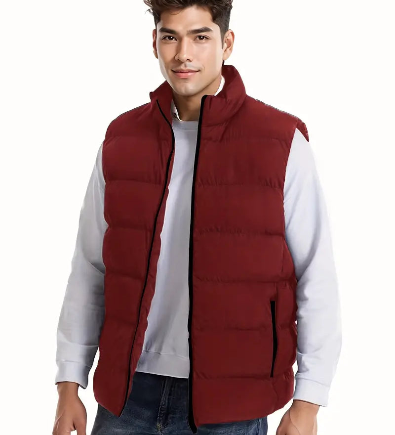 Carter | Stehkragen Körperwärmer Steppweste für Männer
