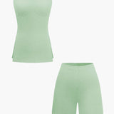 Athena | Elegantes Zweiteiler-Set mit Bustier-Top & Shorts