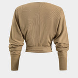 Stella | Feminines Zweiteiler-Set mit Wickeloberteil & Schlaghose