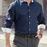 Alexander | Elegantes Businesshemd mit Kontrastdetails