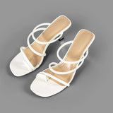 Elegante Sandaletten mit filigranen Riemen