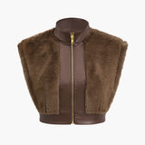 Antonia | Kunstleder-Set mit Kunstpelz-Details