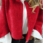 Bea | Damen Wollmantel mit Rundhalsausschnitt und langen Ärmeln Zendoo.de