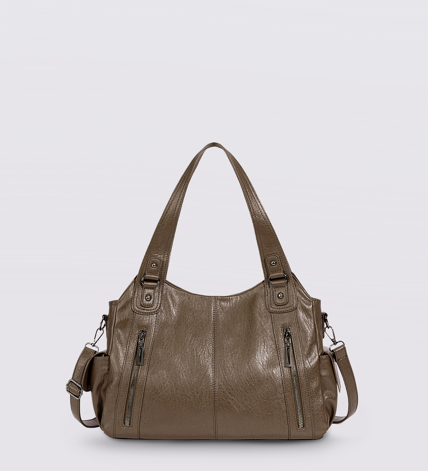 City-Handtasche mit Crossbody-Option und praktischen Fächern