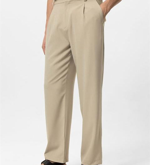 Vincent | Hochtaillierte Herren-Hose Beige