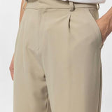 Vincent | Hochtaillierte Herren-Hose Beige
