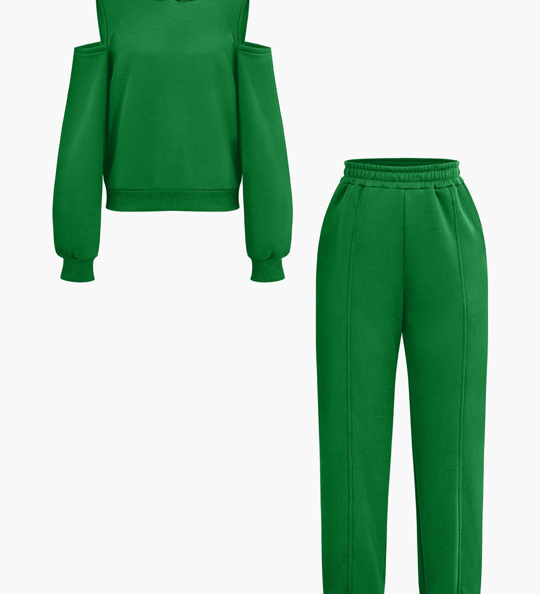 Evangeline | Sportliches Hoodie-Set mit Cut-Outs