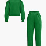 Evangeline | Sportliches Hoodie-Set mit Cut-Outs