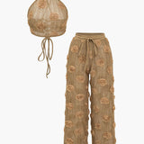 Eloise | Romantisches Zweiteiler-Set mit Blumenstickerei