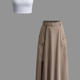 Asteria | Stilvolles Zweiteiler-Set mit Crop-Top & Maxirock