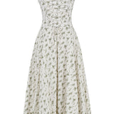 Hannah | Pastellgrün Taillenformendes Midikleid