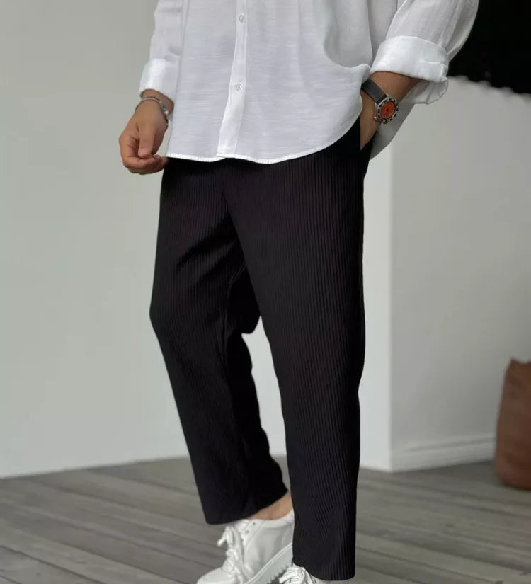 Don | Moderne Hose mit Rippstruktur