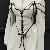 Ariana | Edles Zweiteiler-Set mit Blazer & Korsett-Schnürung