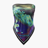 Rosina | Zweiteiliges Set mit abstraktem Print & Bandeau-Top