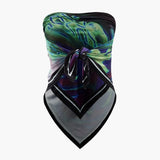 Rosina | Zweiteiliges Set mit abstraktem Print & Bandeau-Top