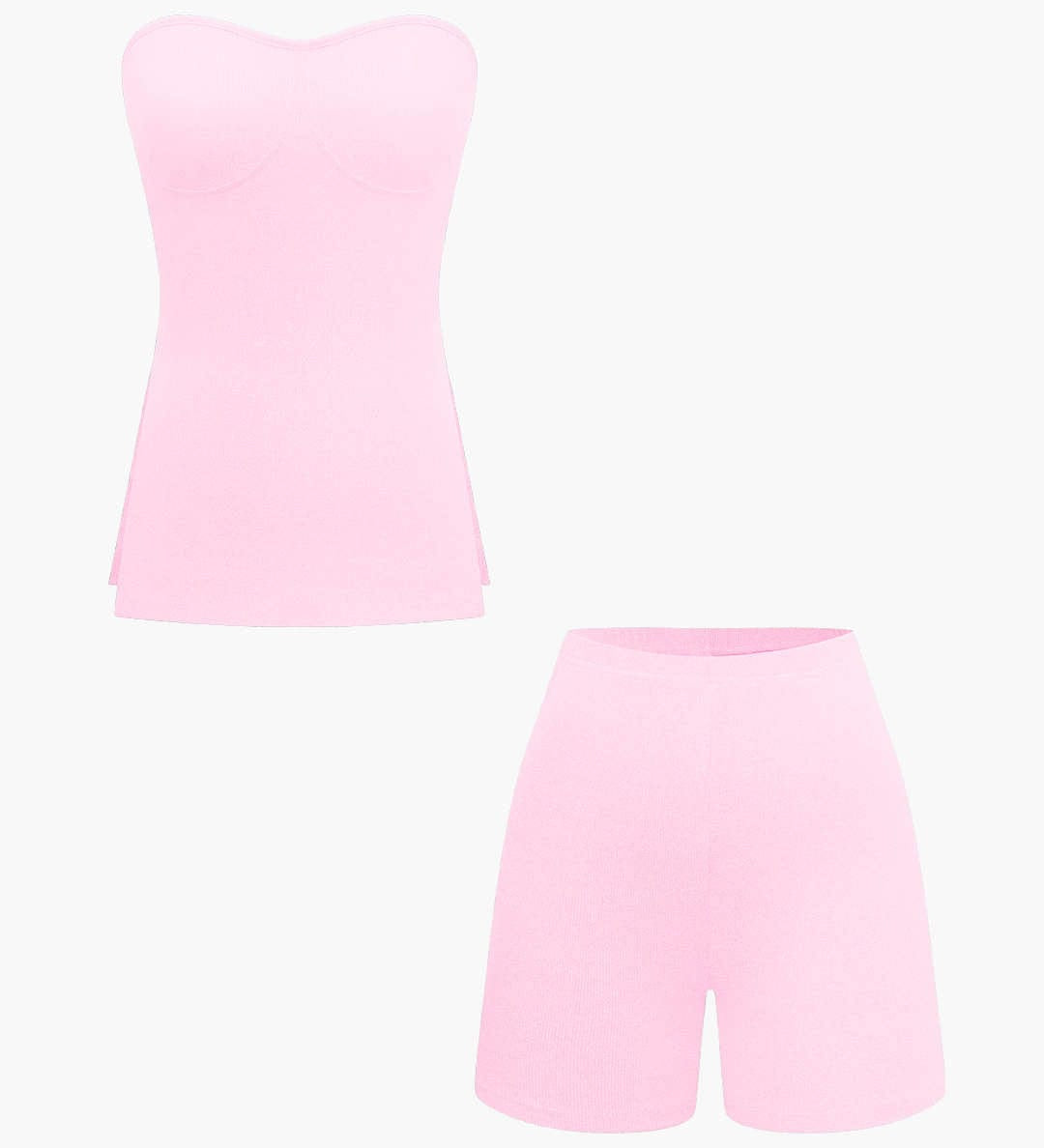 Athena | Elegantes Zweiteiler-Set mit Bustier-Top & Shorts