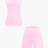 Athena | Elegantes Zweiteiler-Set mit Bustier-Top & Shorts