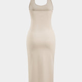 Amira | Träger-Bodycon-Midikleid mit passendem Kapuzenpullover