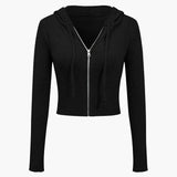 Ava | Strick-Set mit Kapuzenjacke & Schlaghose