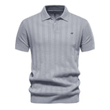 Benles | Stylish Stripe Poloshirt Gestrickt