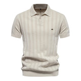 Benles | Stylish Stripe Poloshirt Gestrickt