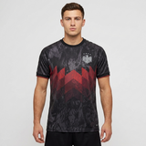 Fußballtrikot Deutschland - Retro Fan-Shirt Adler Print - Rundhals Kurzarm Jersey