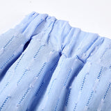 Leichter Zweiteiler aus Baumwollmix – Oversize Bluse & Shorts für Damen