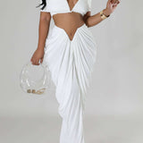 Desiree | Elegantes Off-Shoulder-Set mit Drapierung