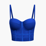Ida | Figurbetontes Bustier-Top mit Bügel-Cups und transparenter Mesh-Struktur