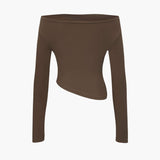 Daniela | Elegantes Zweiteiler-Set mit Asymmetrischem Oberteil & Weiten Hosen