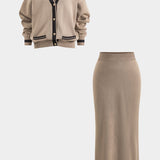 Marlene | Elegantes Strick-Set mit Cardigan & Rock