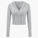 Ava | Strick-Set mit Kapuzenjacke & Schlaghose