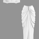 Desiree | Elegantes Off-Shoulder-Set mit Drapierung