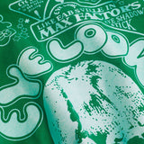 Gracelyn | Hochgekrempelte Ärmel EYE LOOK Grafikdruck Crop-T-Shirt mit Knotendetail