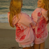 Surf Wave Kapuzenpullover mit Stickerei – Lässiger Hoodie im Strandstil