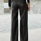 Alex | Stylische Schlaghosen aus Kunstleder für Damen