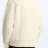 Klassischer Zopfstrickpullover für zeitlose Eleganz