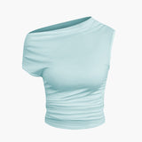 Athena | One-Shoulder Top & Drapierter Minirock – Perfekt für glamouröse Auftritte