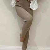 Clara | Gerippte Mid-Waist-Leggings – Komfort und Stil für Jeden Tag Zendoo.de