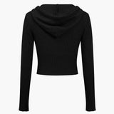 Ava | Strick-Set mit Kapuzenjacke & Schlaghose