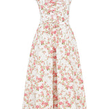 Anna | Fuchsia Taillenformendes Midikleid