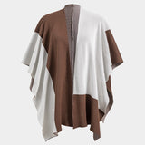 Elara | Elegantes Strick-Set mit Cape & Wide-Leg-Hose