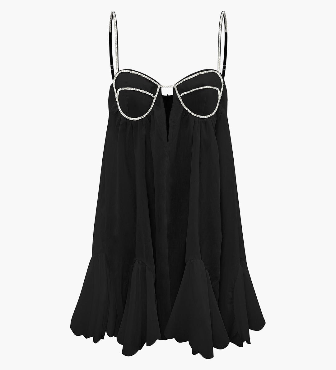 Sophia | Glamouröses Mini-Kleid mit Kristall-Trägern – Feminin & stilvoll für besondere Anlässe