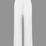 Daniela | Elegantes Zweiteiler-Set mit Asymmetrischem Oberteil & Weiten Hosen