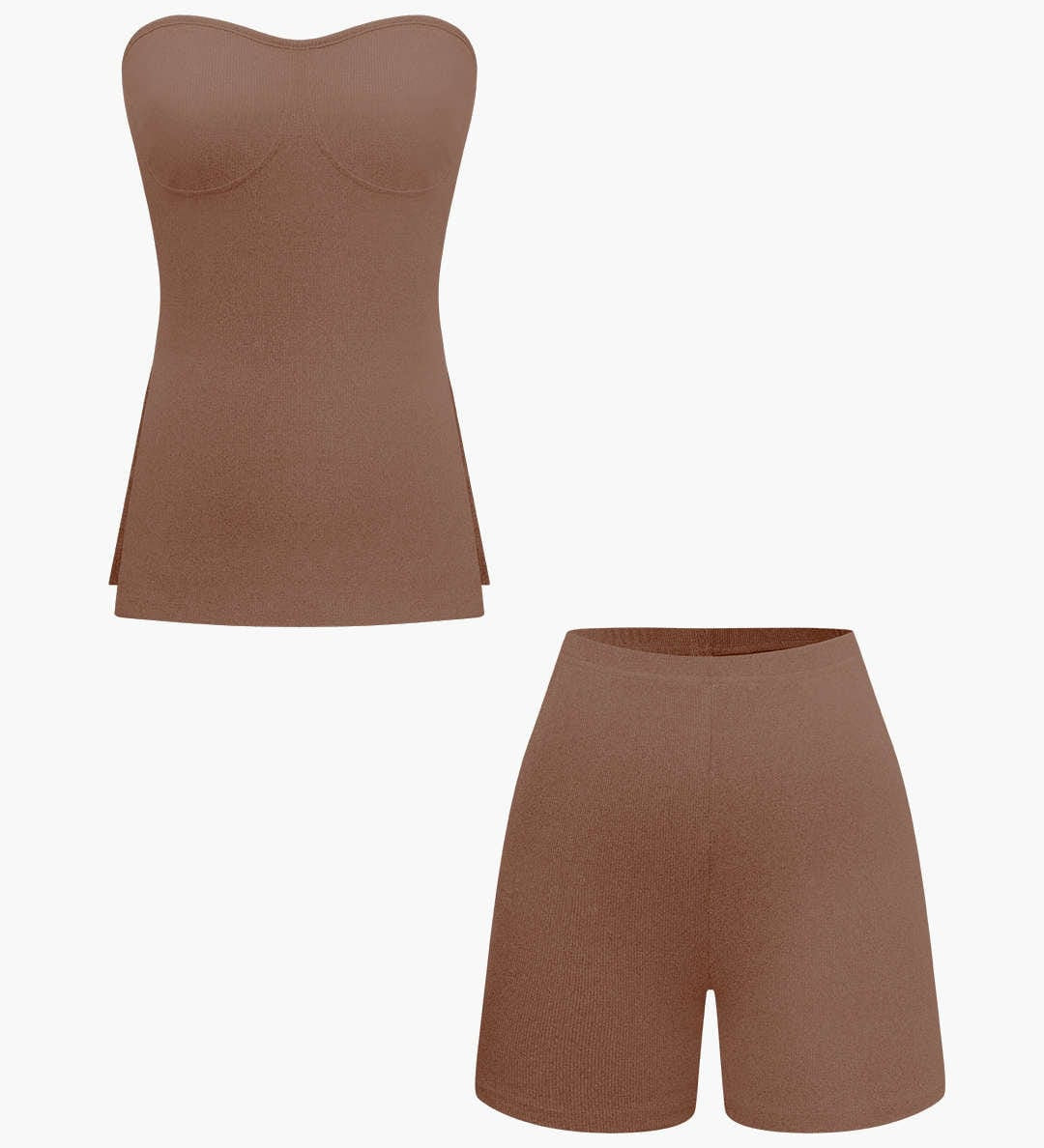 Athena | Elegantes Zweiteiler-Set mit Bustier-Top & Shorts