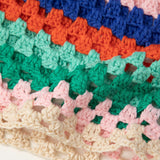 Naila | Boho-Strick-Zweiteiler mit Bustier & Shorts