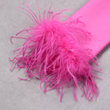 Sofia | Elegantes Minikleid mit Federdetails