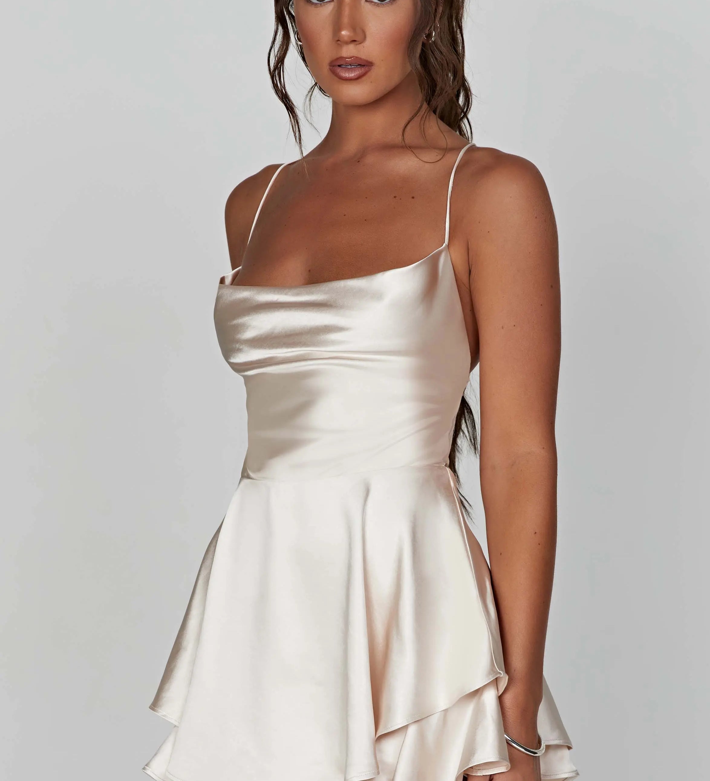 Emilia | Satin Mini Dress Zendoo.de