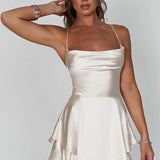 Emilia | Satin Mini Dress Zendoo.de