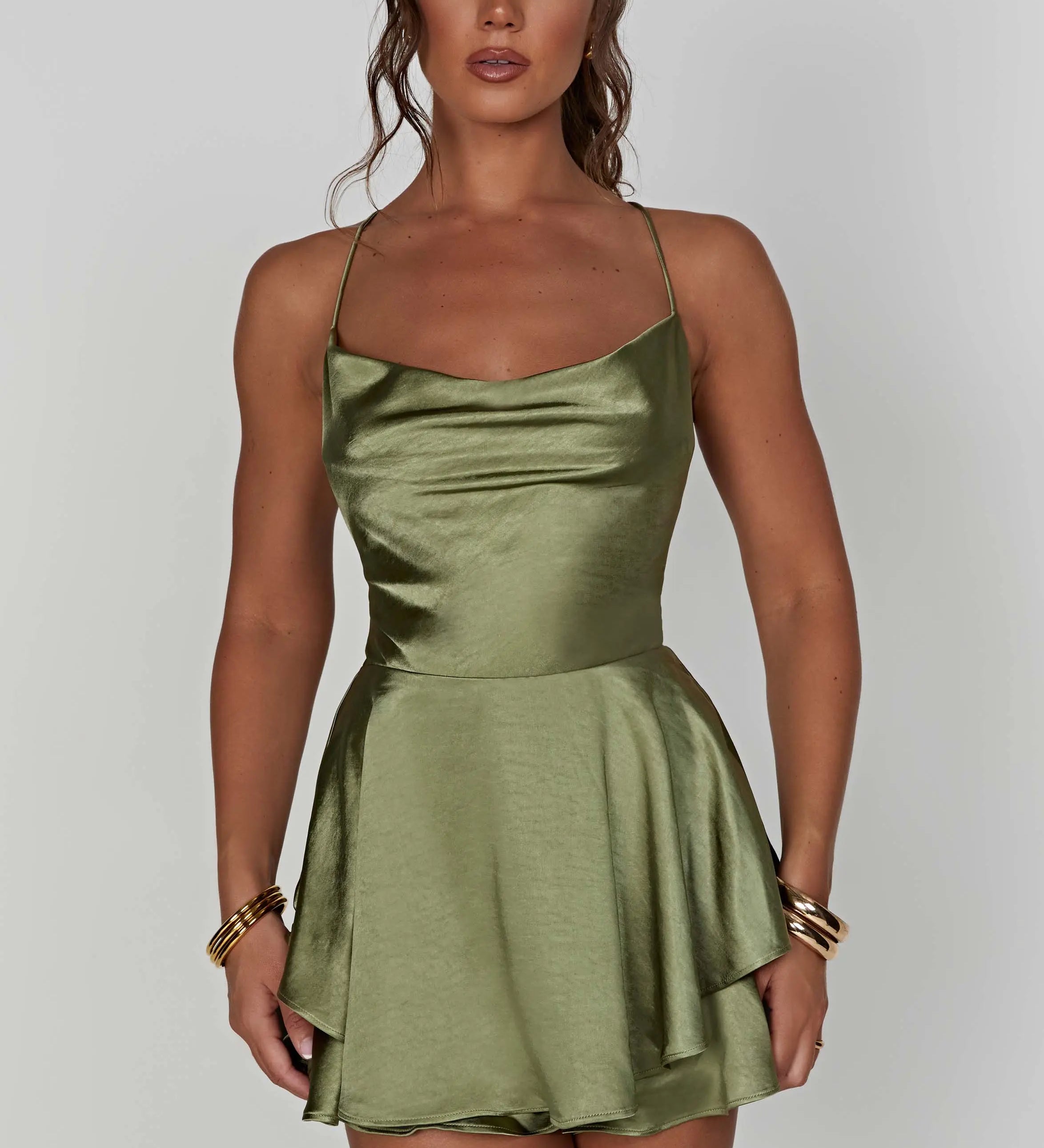 Emilia | Satin Mini Dress Zendoo.de